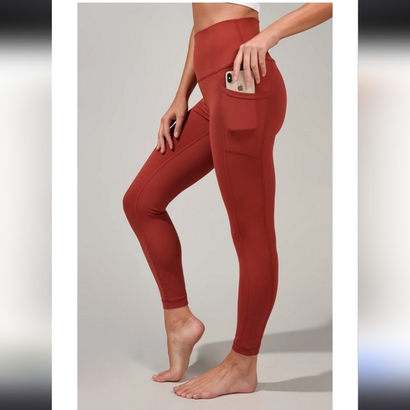 Yogalicious Lux Rust Leggings - Picture 3 of 8